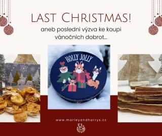 Poslední výzva pro všechny opozdilce, kteří chtějí mít naše přírodní pamlsky pod stromečkem včas. Nenechte svého chlupáče...